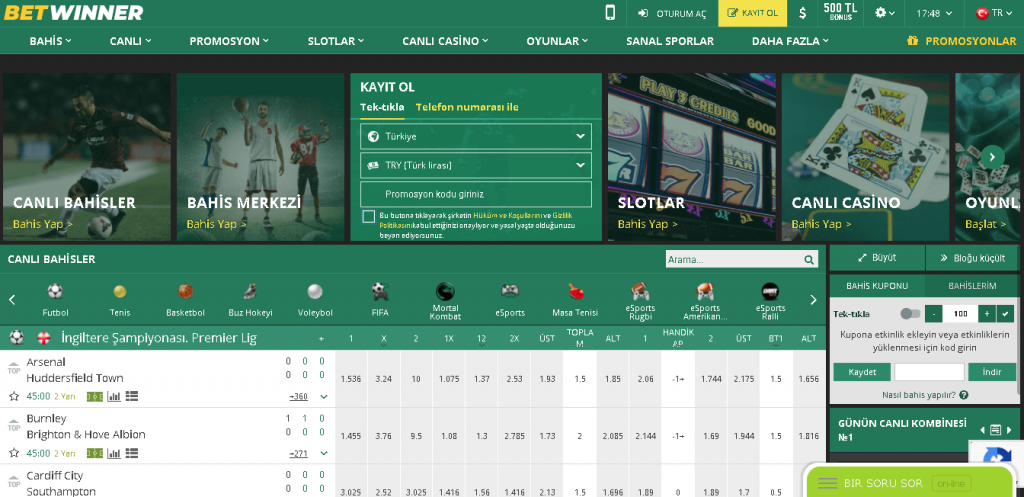 Betwinner giriş sorunu
