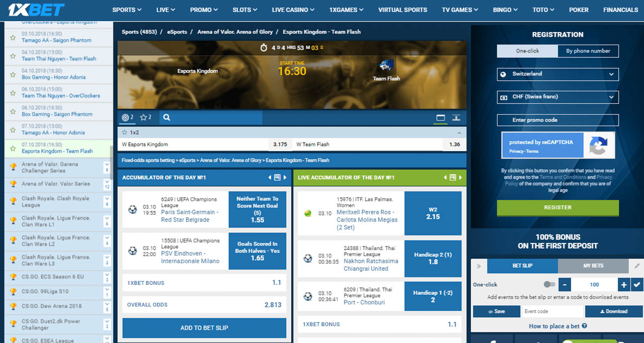 1xBet Libya live